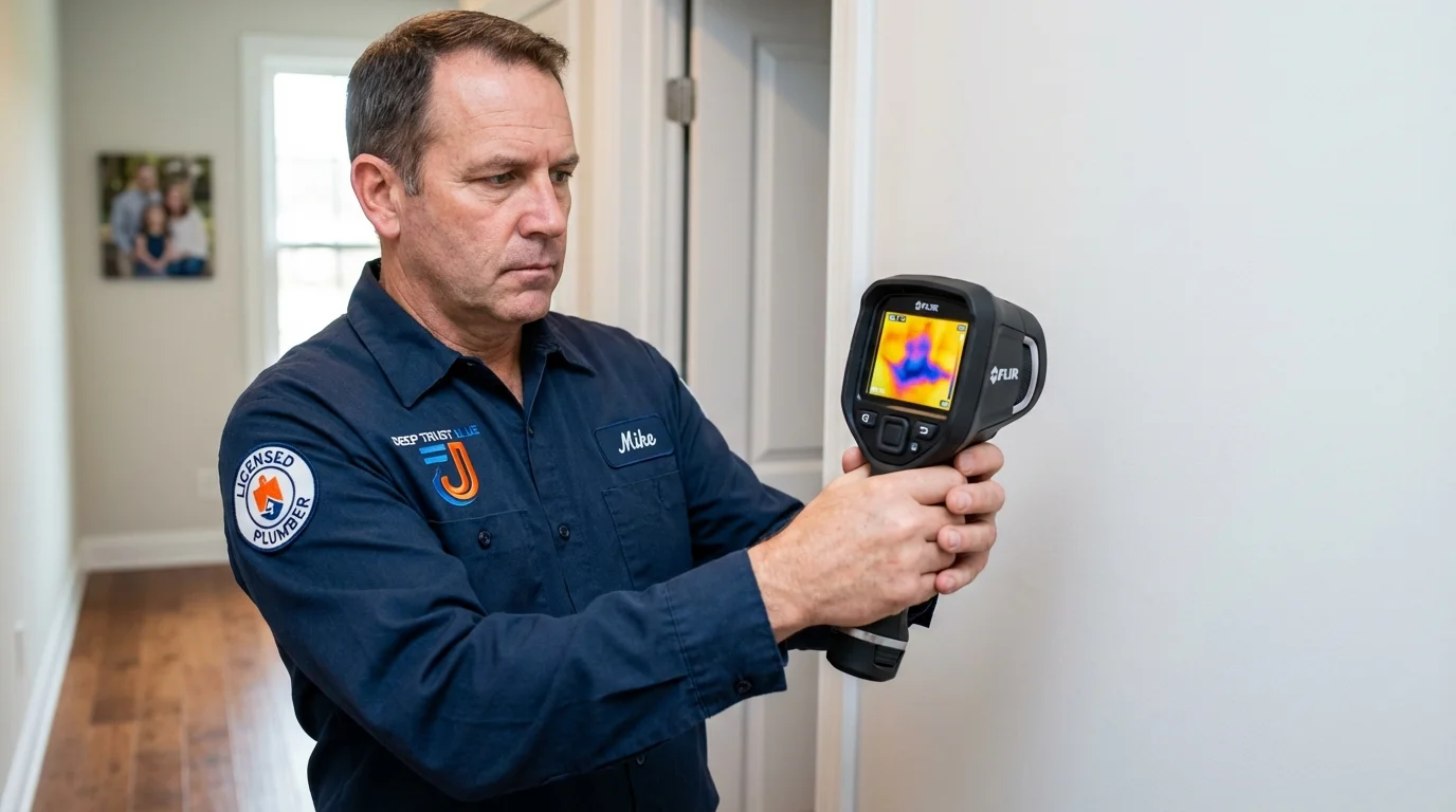 Thermal imaging leak detection by Johns Plumbing LLC in De Graff
